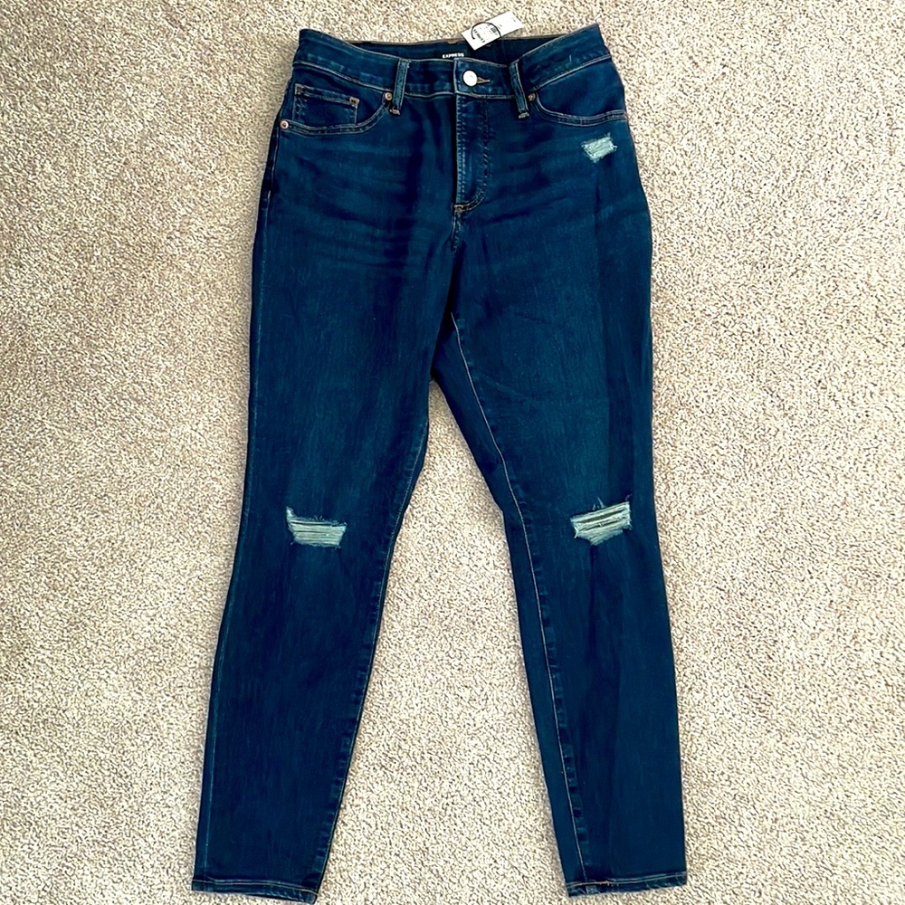EXPRESS curvy skinny mid rise 10R supersoft